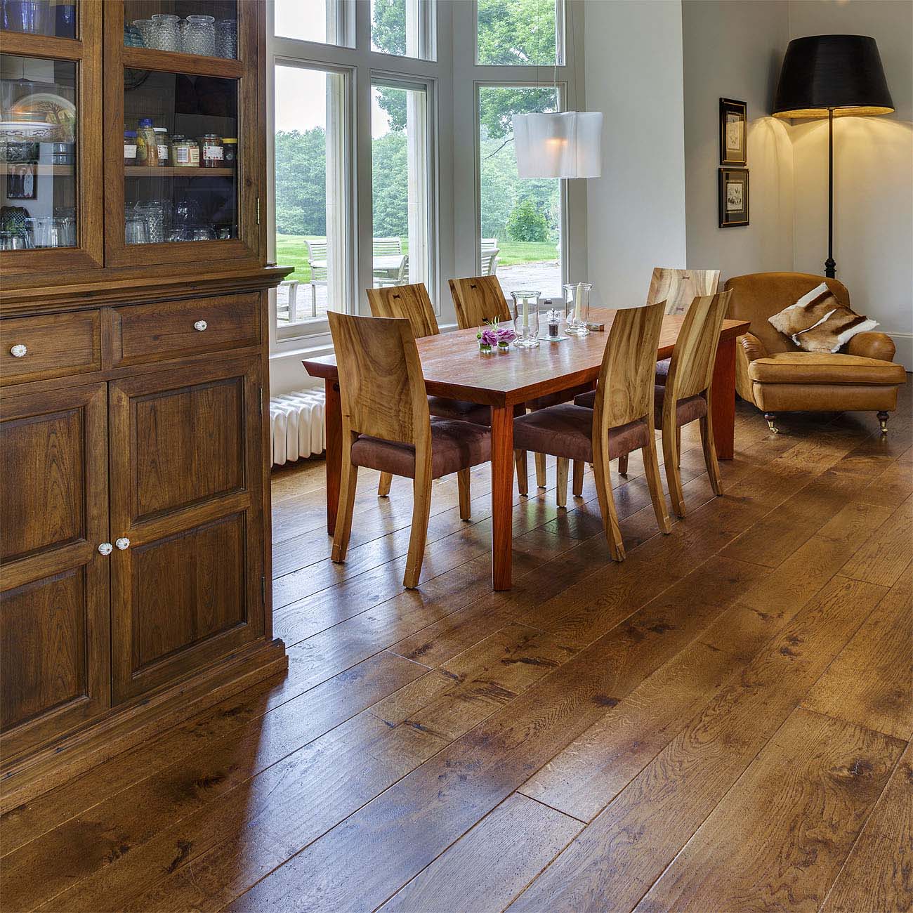 Generations luxury herringbone real wood floors over underfloor heating UFH